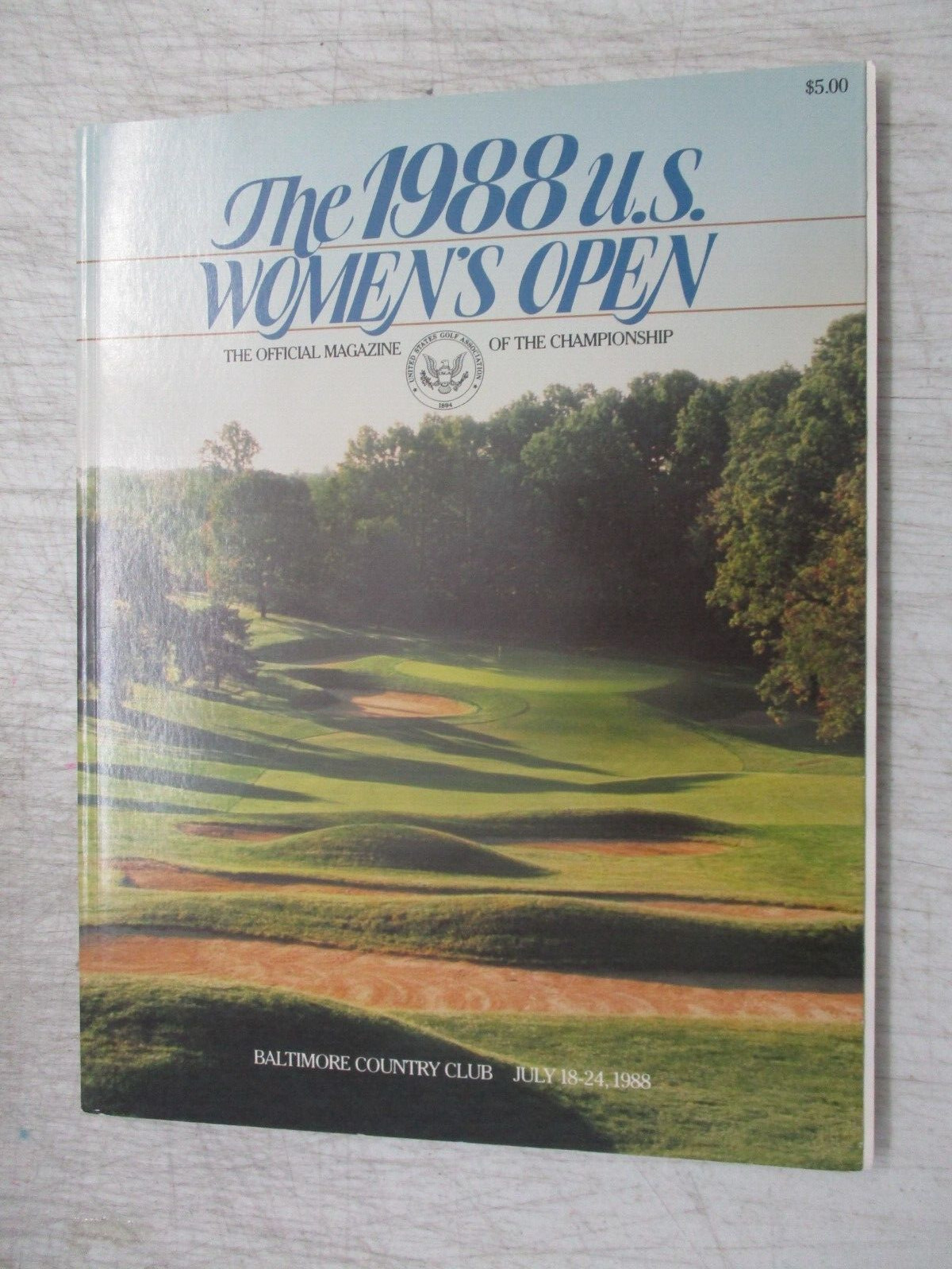 1988 U.S. WOMEN'S OPEN GOLF CHAMPIONSHIP PROGRAM USGA BALTIMORE MAGAZINE JULY