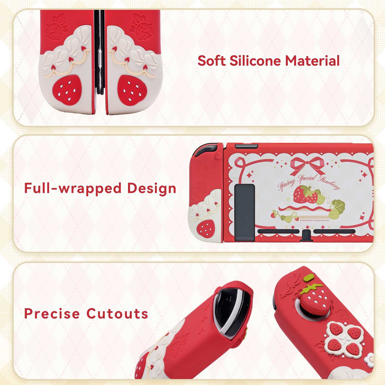 GeekShare Nintendo Switch Protective Case PC / TPU Slim Shell Case Cover