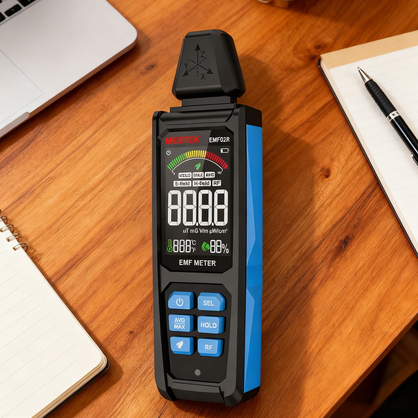 Emf Meter High Frequency Electromagnetic Field Radiation Detector 30Mhz~8GHz