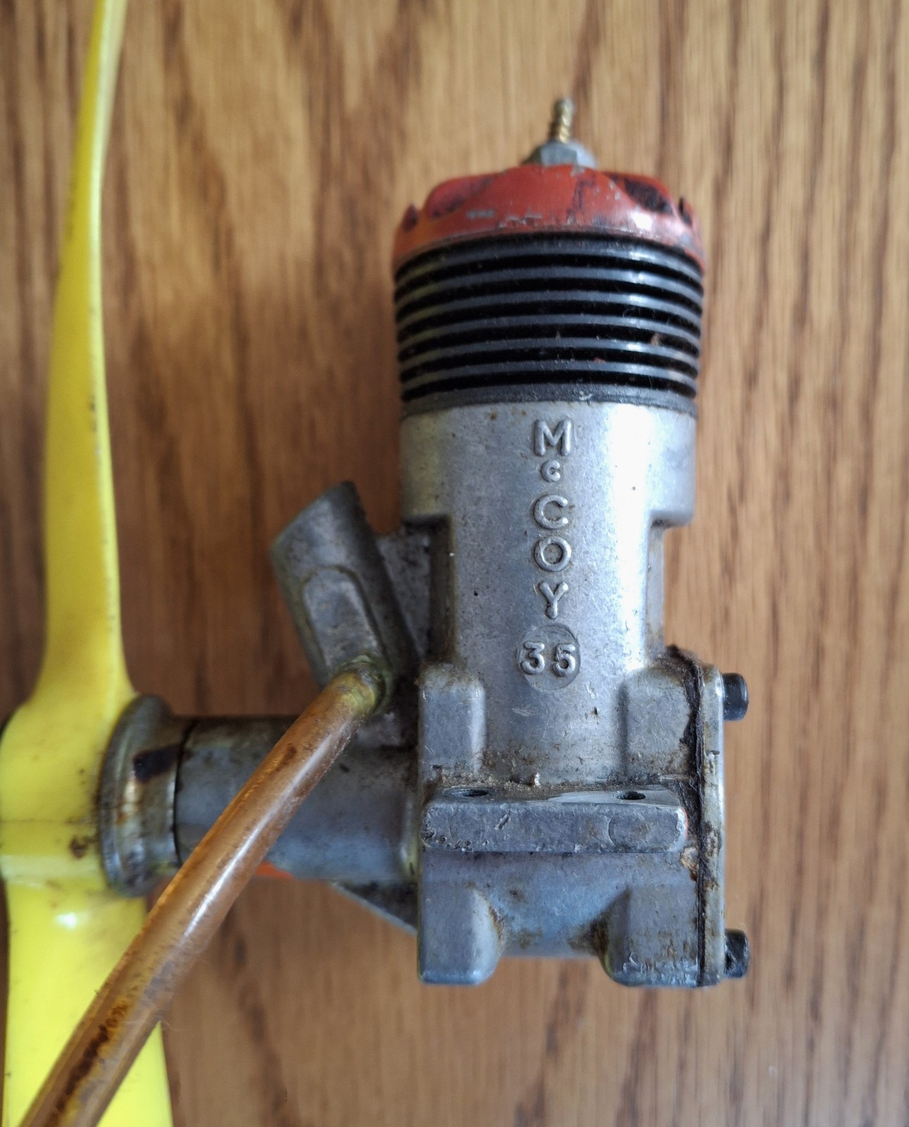 Vintage McCoy 35 Red Head Model Airplane Engine R/C Stunt Glow