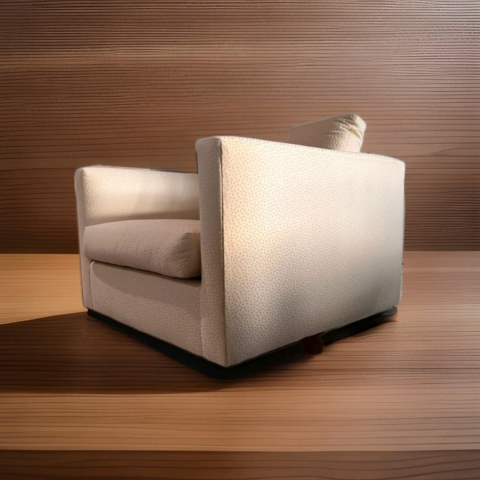 Pair Of Custom Probber Swibel Cube Chairs - From The Frank Lloyd Wright -60%off