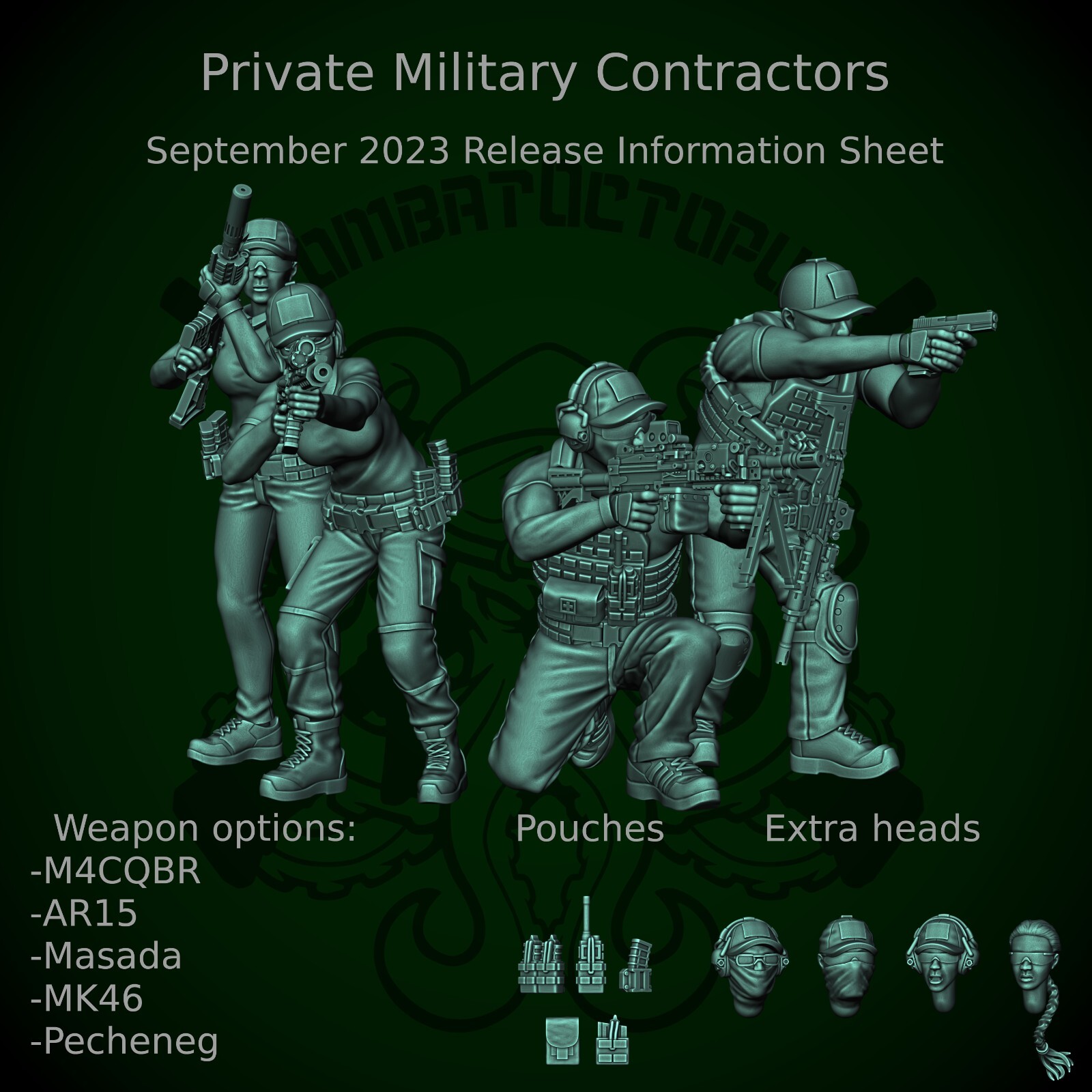 Combat Octopus Modern Miniatures Private Military Contractors PMC Modular Bits