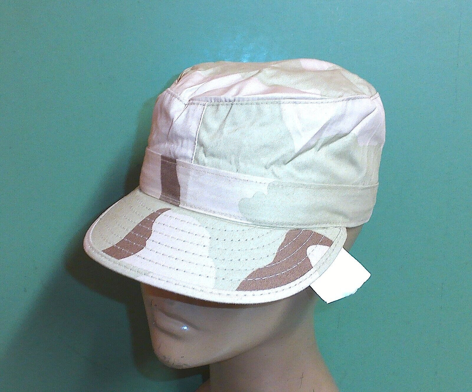 USGI Army Desert DCU Camouflage Patrol Hat Cap with Ear Flaps Size 6-5/8 X-Small