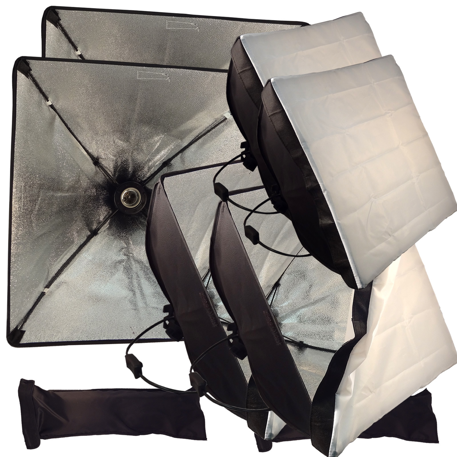 PAIR Photo Studio Universal Mount Photography 20"x20" Softbox Strobe Lighting