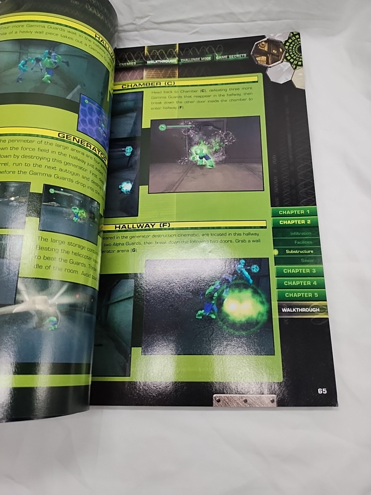 Hulk Official Strategy Guide Book With Poster Insert