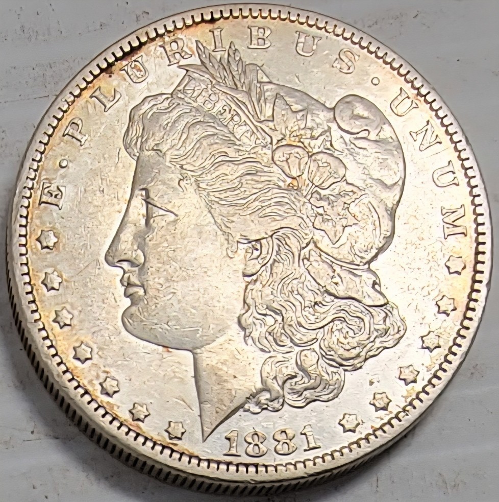 1881-O MORGAN SILVER DOLLAR IN HIGH-QUALITY CONDITION, GOOD DETAIL, SOME WEAR