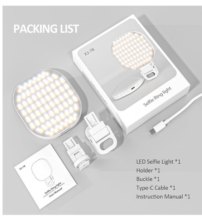 Concept Vlog LED Video Light CRI 3000K-6500K Brightness Dimmable