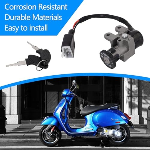 GY6 49cc 50cc Scooter Ignition Switch, 50cc Key Ignition, Ignition Switch Key