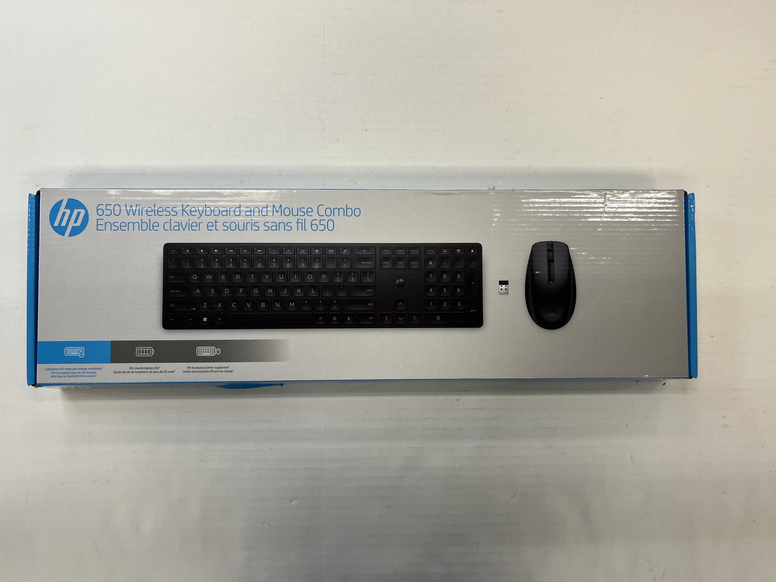 4R009UT#ABA HP 655 keyboard and mouse set full size QWERTY US black