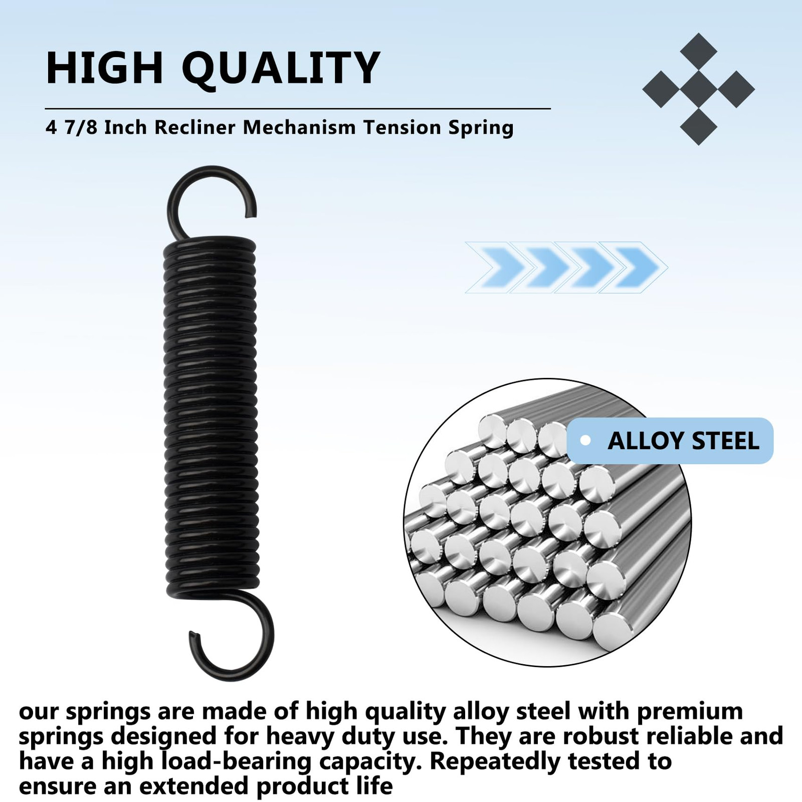 4 7/8-Inch Recliner Mechanism Extension Springs, Lane Recliner Springs for La...