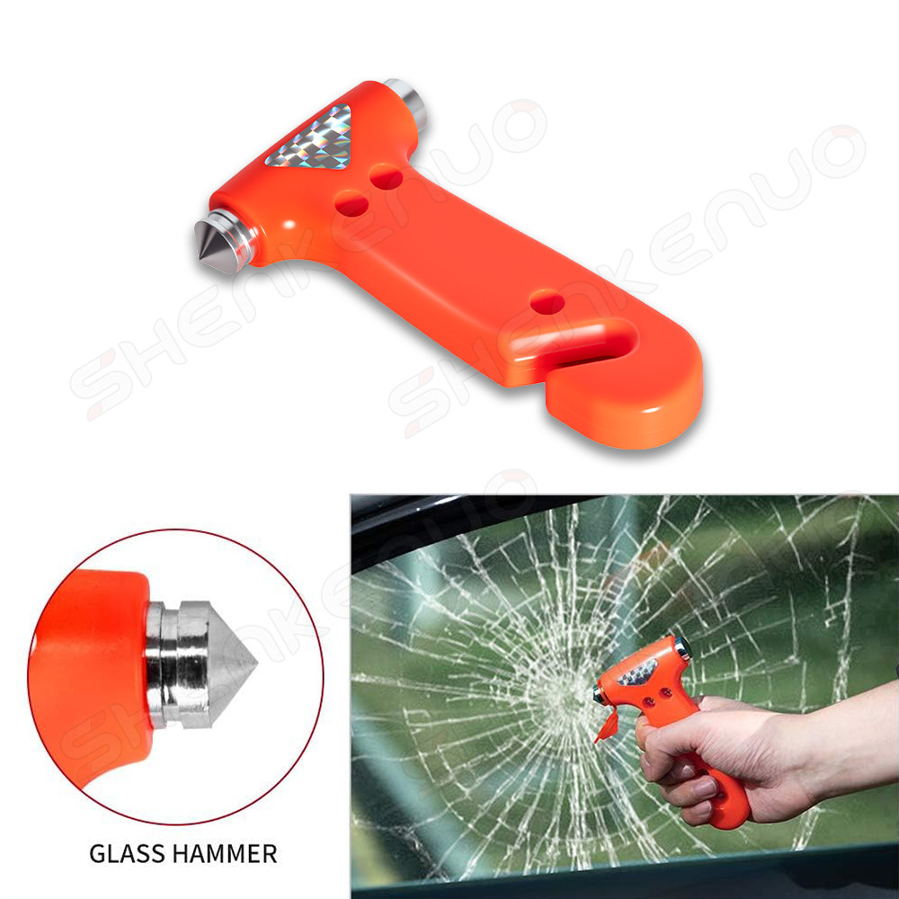 Emergency Car Safety Hammer - Escape Tool with Window Breaker & Seat Belt Cutter