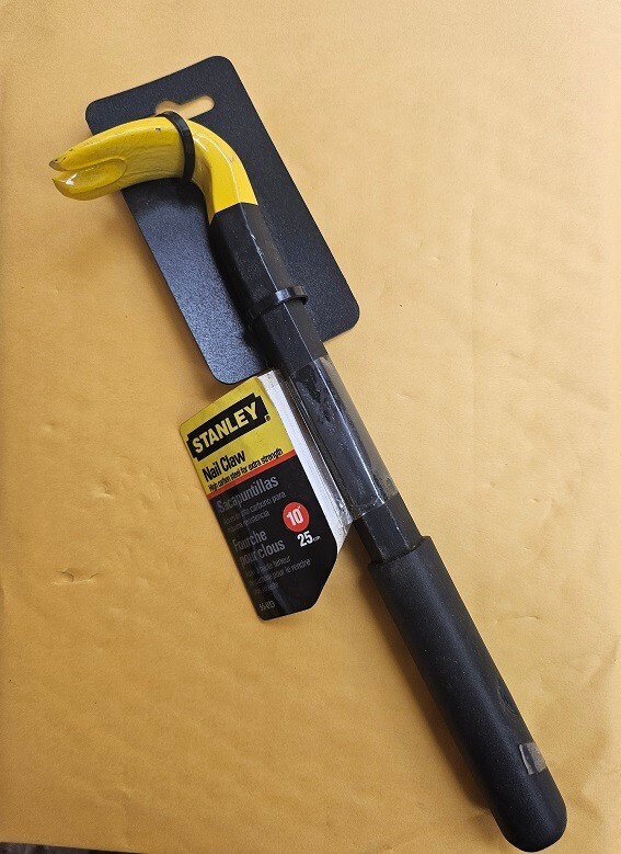 STANLEY Nail Claw - Puller 10" Long 55-033 High Carbon Steel - FACTORY NEW