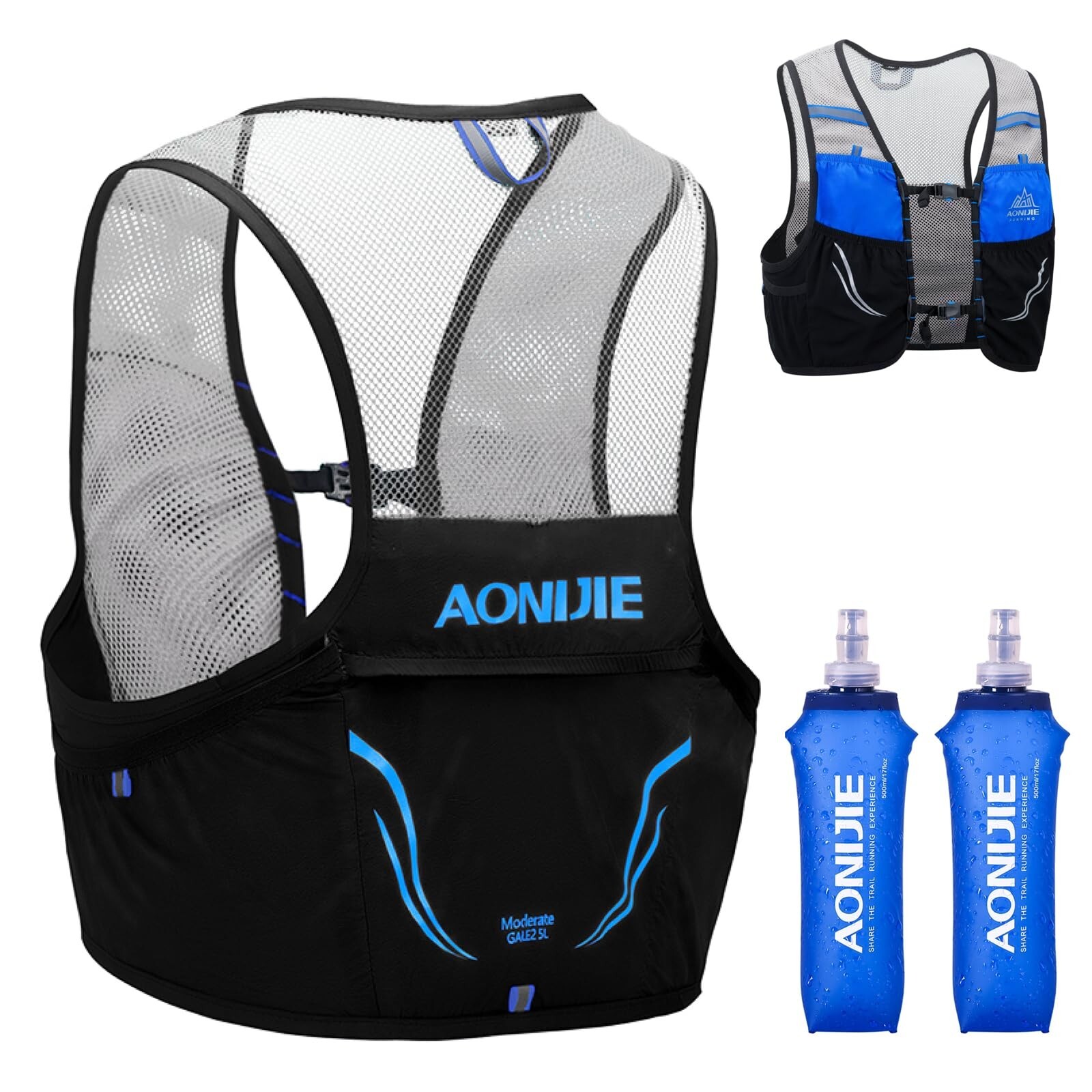 TRIWONDER Hydration Vest 2.5L Ultra Trail Running Backpack Hydration Pack Mar...