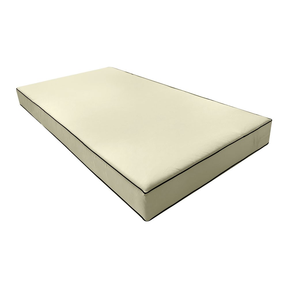 *COVER ONLY* - Outdoor Daybed Fitted Sheet Slipcover 6" Contrast Trim Twin AD005