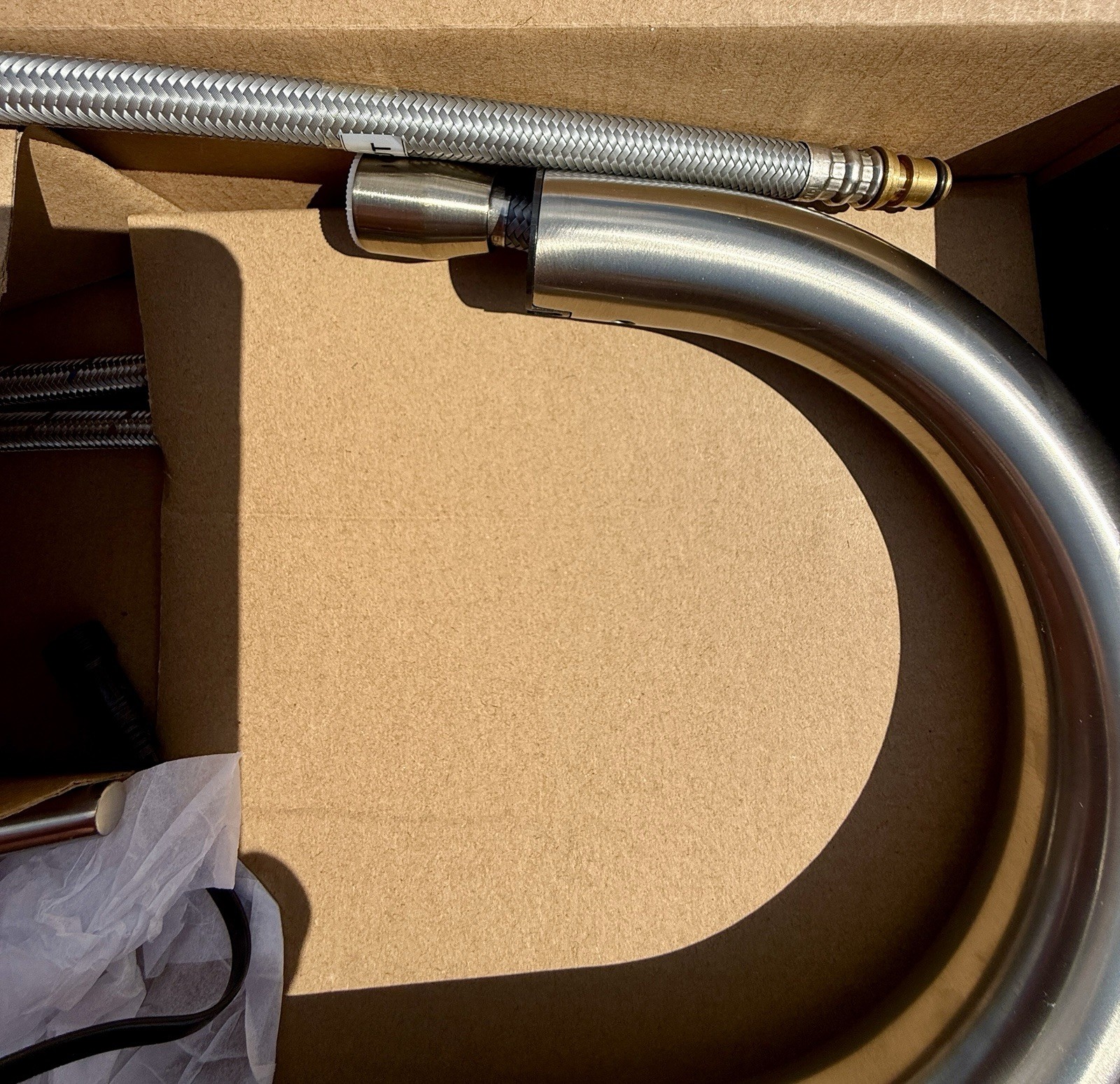 CAE 503262BN(DC) Single-handle pull-down sensor kitchen faucet Brushed Stainless