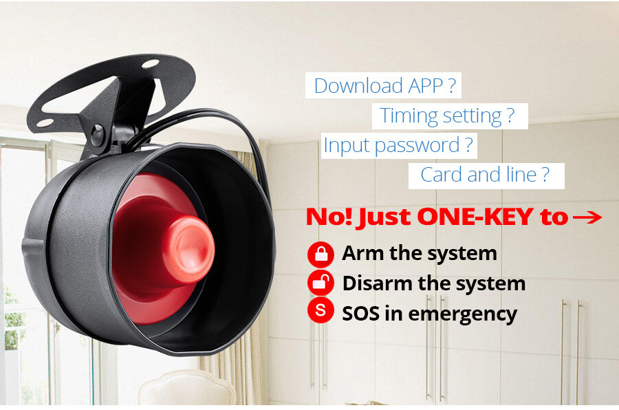 Simple DIY Wireless Safety Alarm System Window Sensor Burglar Warning Kit