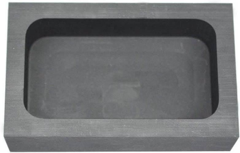 Compact Graphite Ingot Mold for Efficient Gold & Silver Casting - 4.92" Size