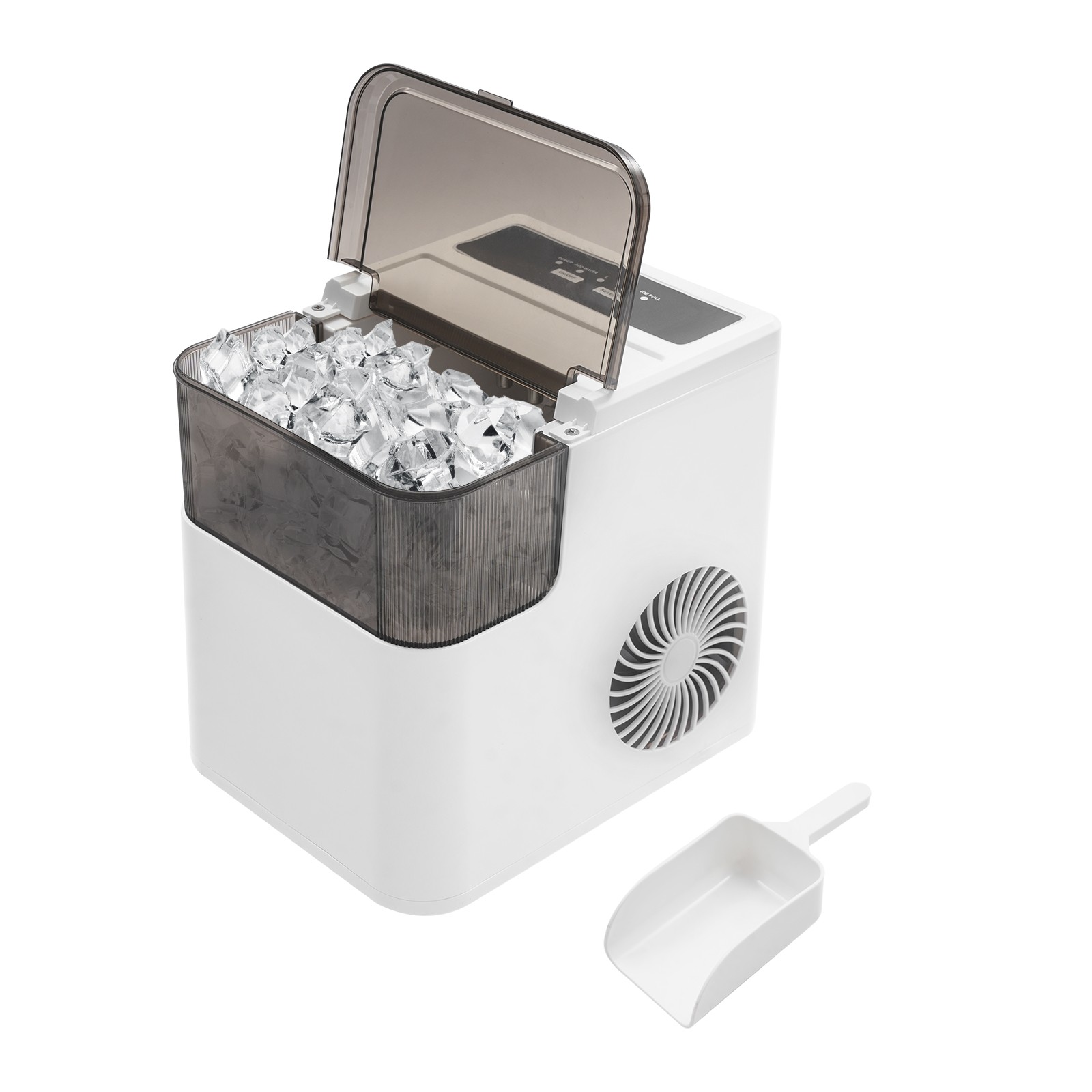Countertop Ice Maker, Ice Maker, 165W Electric Ice Maker (Two-Size Ice Cube)