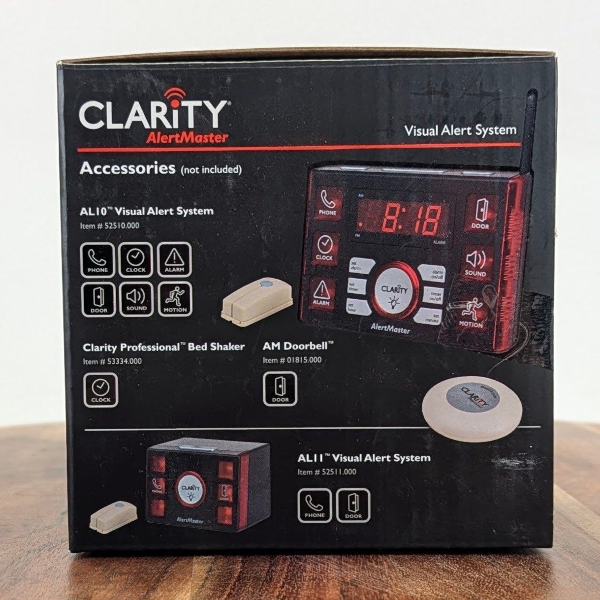 Clarity Alertmaster AL10 Alert System & 2 AL12 Motion Detect Visual Receivers