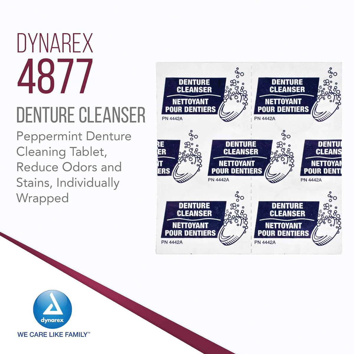 Dynarex Denture Cleaning Tablets (Pkg. 40)