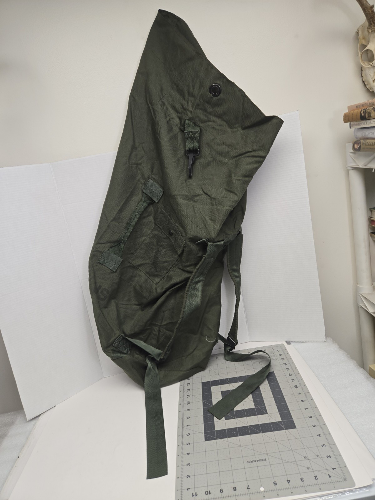 US Military Sea Bag Duffel OD Green Army Navy Backpack Style 36” Canvas