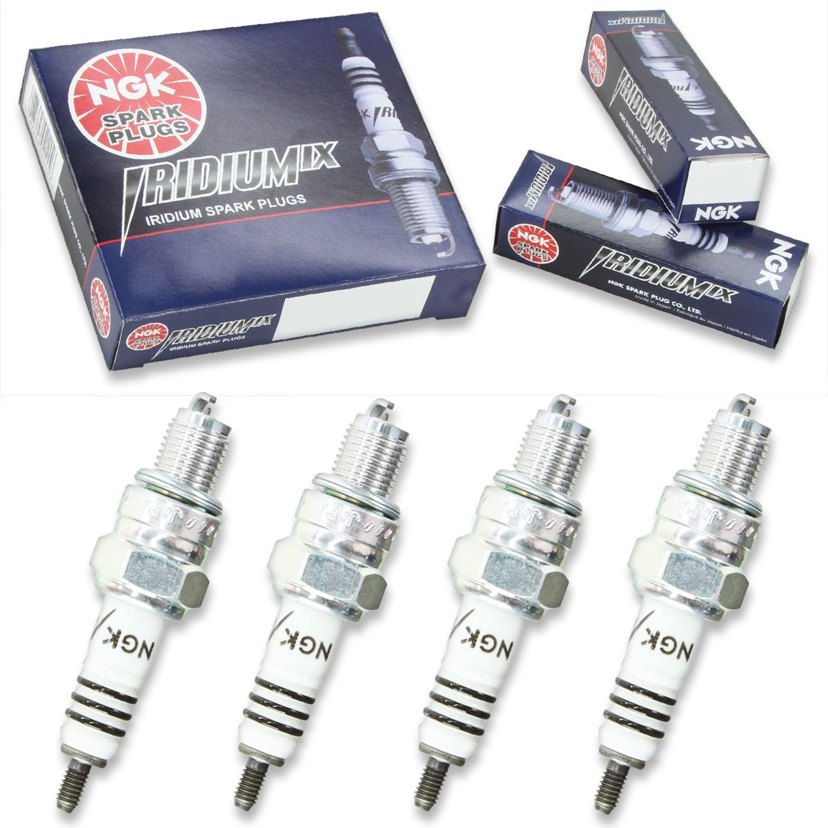 4pcs 05-07 Motofino MF150QT-10D NGK Iridium IX Spark Plugs 150 Kit Set Engin vt