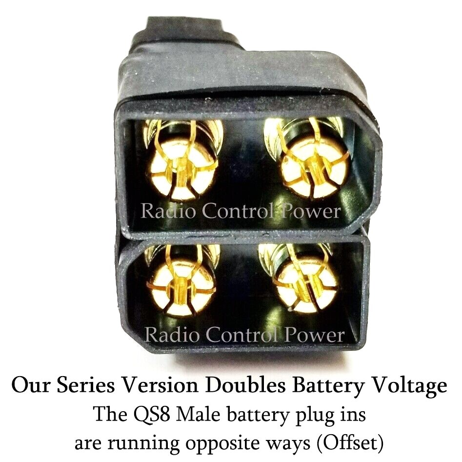 RCP-QS8 Series Plug (No Wire Version) Doubles Battery Voltage NO WIRE QS8
