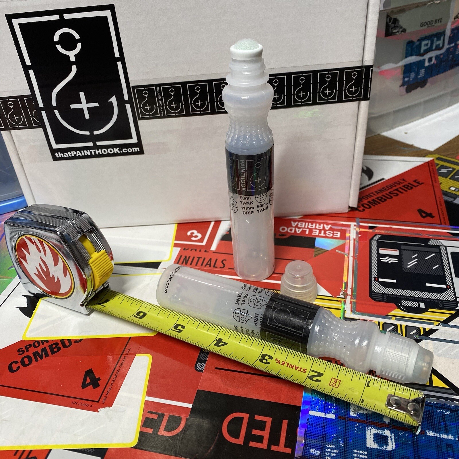 [24] Empty Drip Mop Mops Markers Graffiti Graff Painthook Art Lot Paint Ink