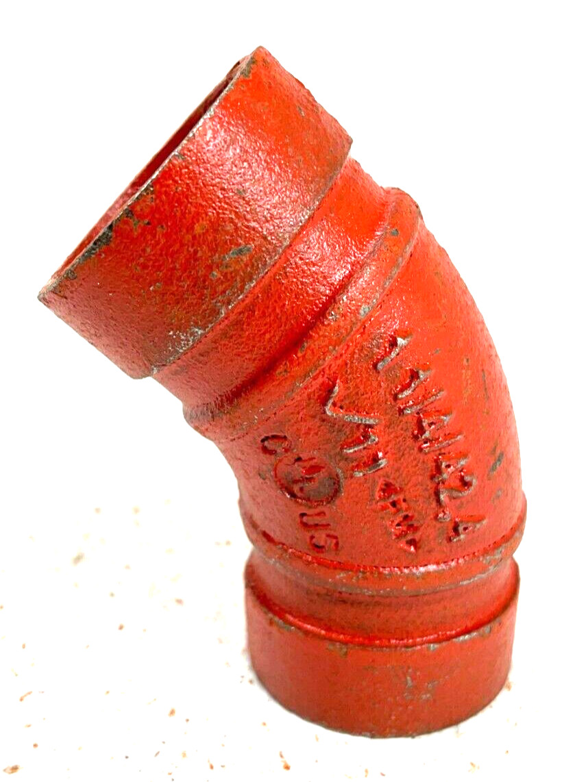 Victaulic Style 11 45° Elbow 1-1/4" Grooved End IPS Pipe Fitting