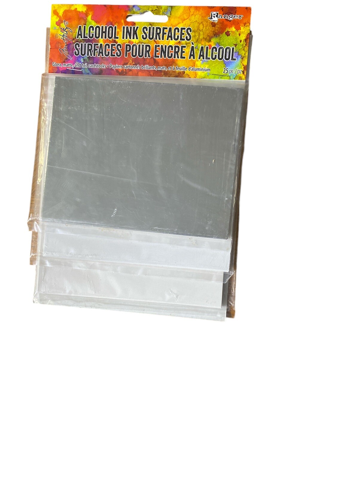 Tim Holtz by Ranger Alcohol Ink Surfaces, 25 Sheets, New
