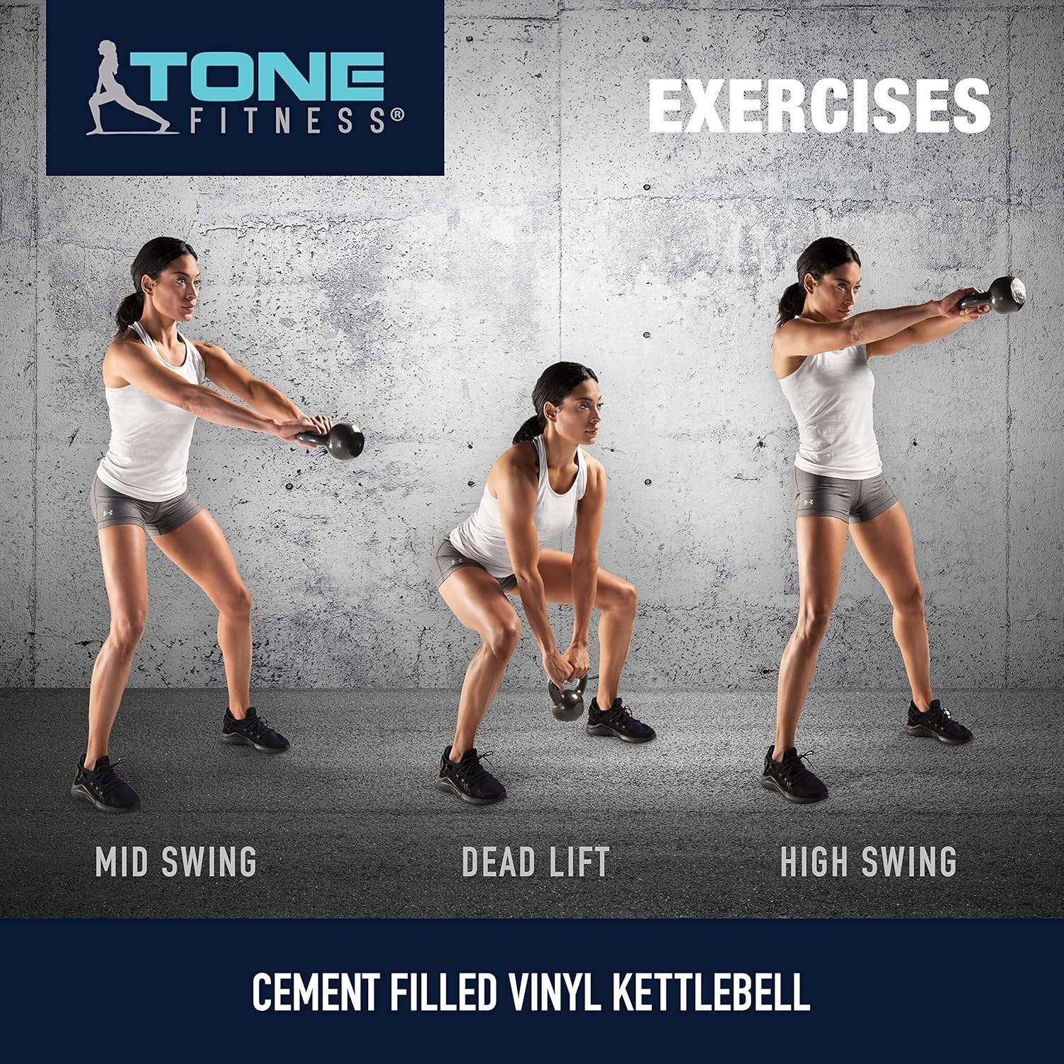 Versatile 5 lb Kettlebell - Cement Filled Pink Weight for Full-Body Workouts