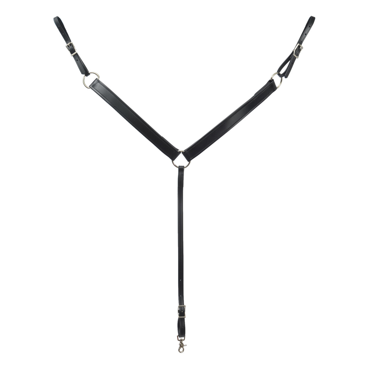 HORSE SIZE- READY MADE -Black 1.5" WESTERN BREAST COLLAR Made from BETA BIOTHANE