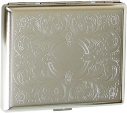 Cigarette Case Regular, King or 100's Double Sided Crush-Proof Metal - 3023