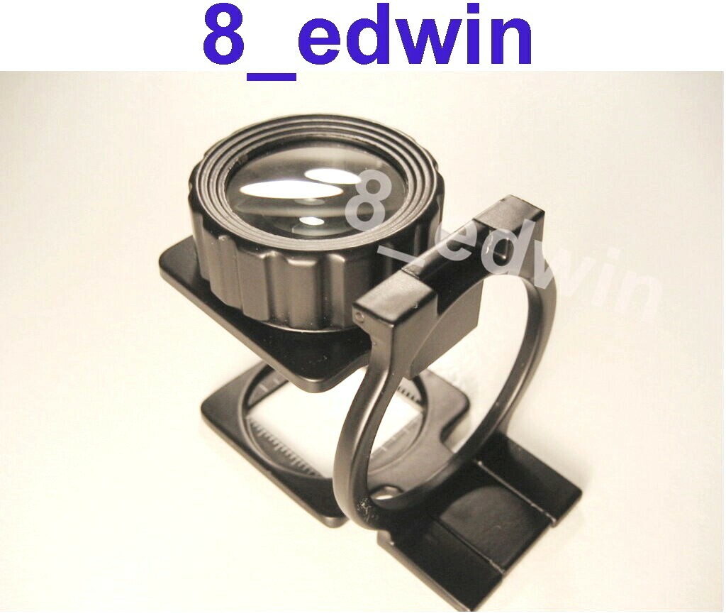 Quality Large Lens 10x30 Professional Heavy Steel Foldable Loupe Linens Tester