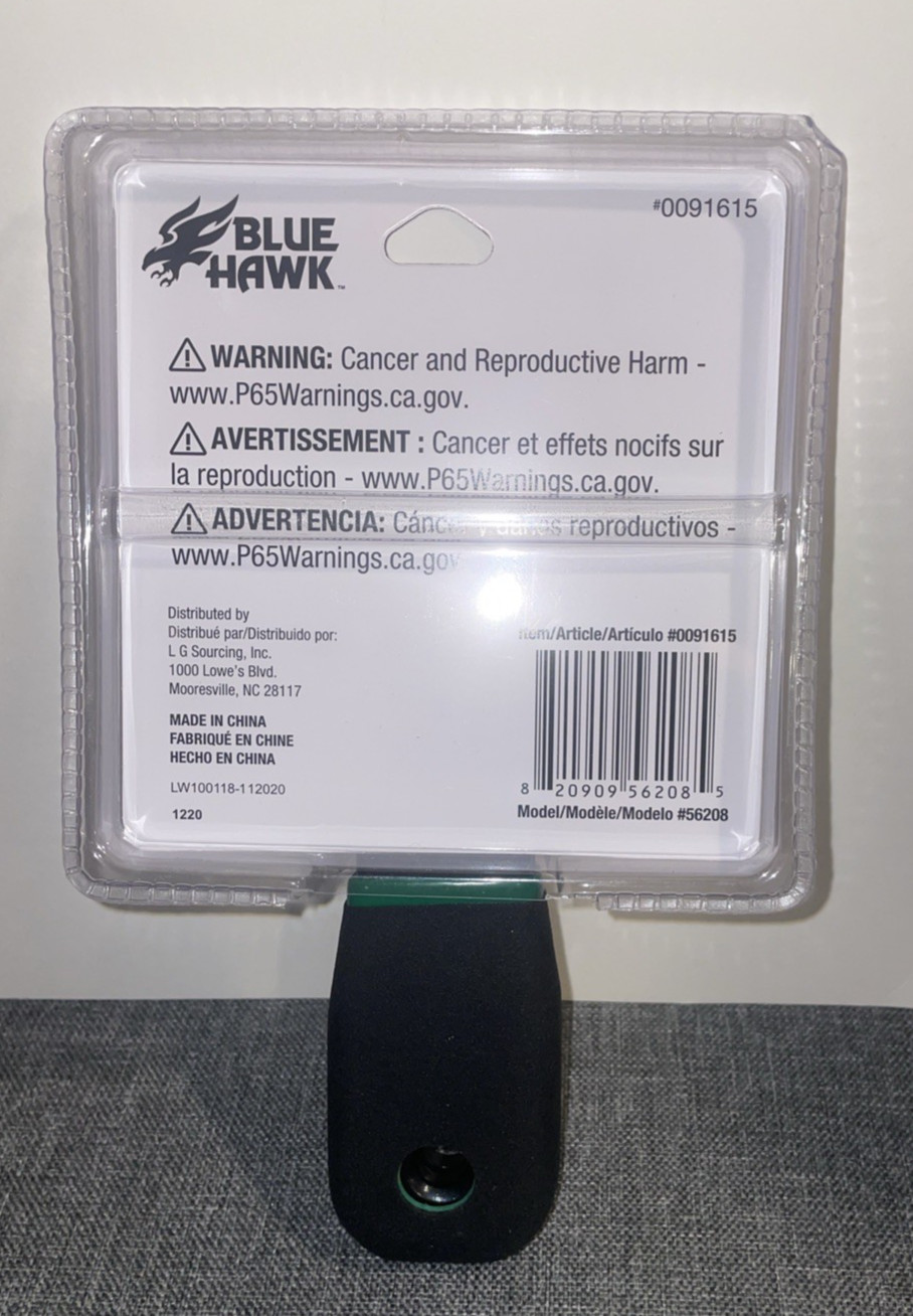 Blue Hawk 3.5" Multi-Purpose Paint Scraper Blade with Cushion Grip Handle NIB