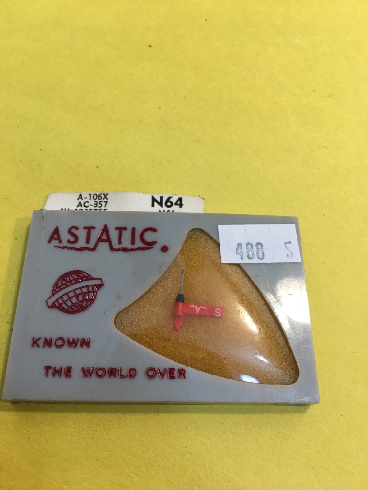 Original NOS ASTATIC Needle Stylus N64 fits Many ASTATIC