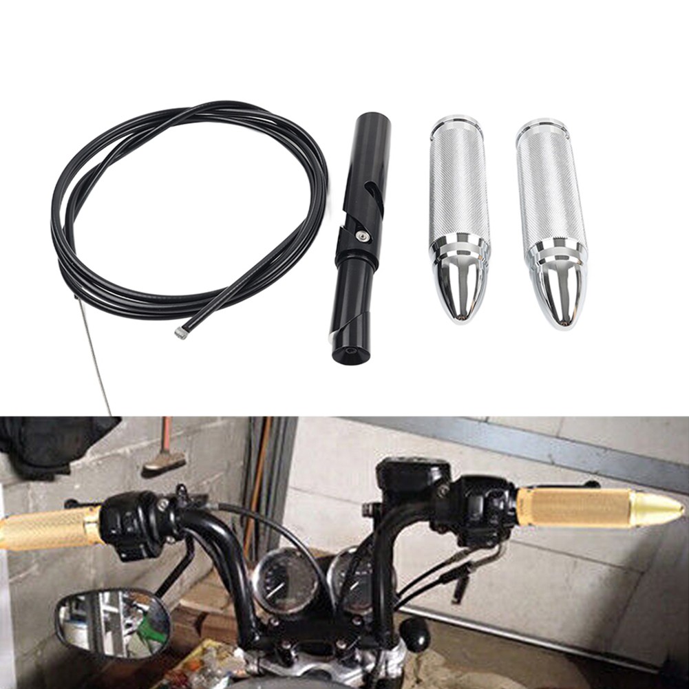 1" 25mm Handle Bars Internal Throttle Assembly For Harley Custom Chopper Bobber