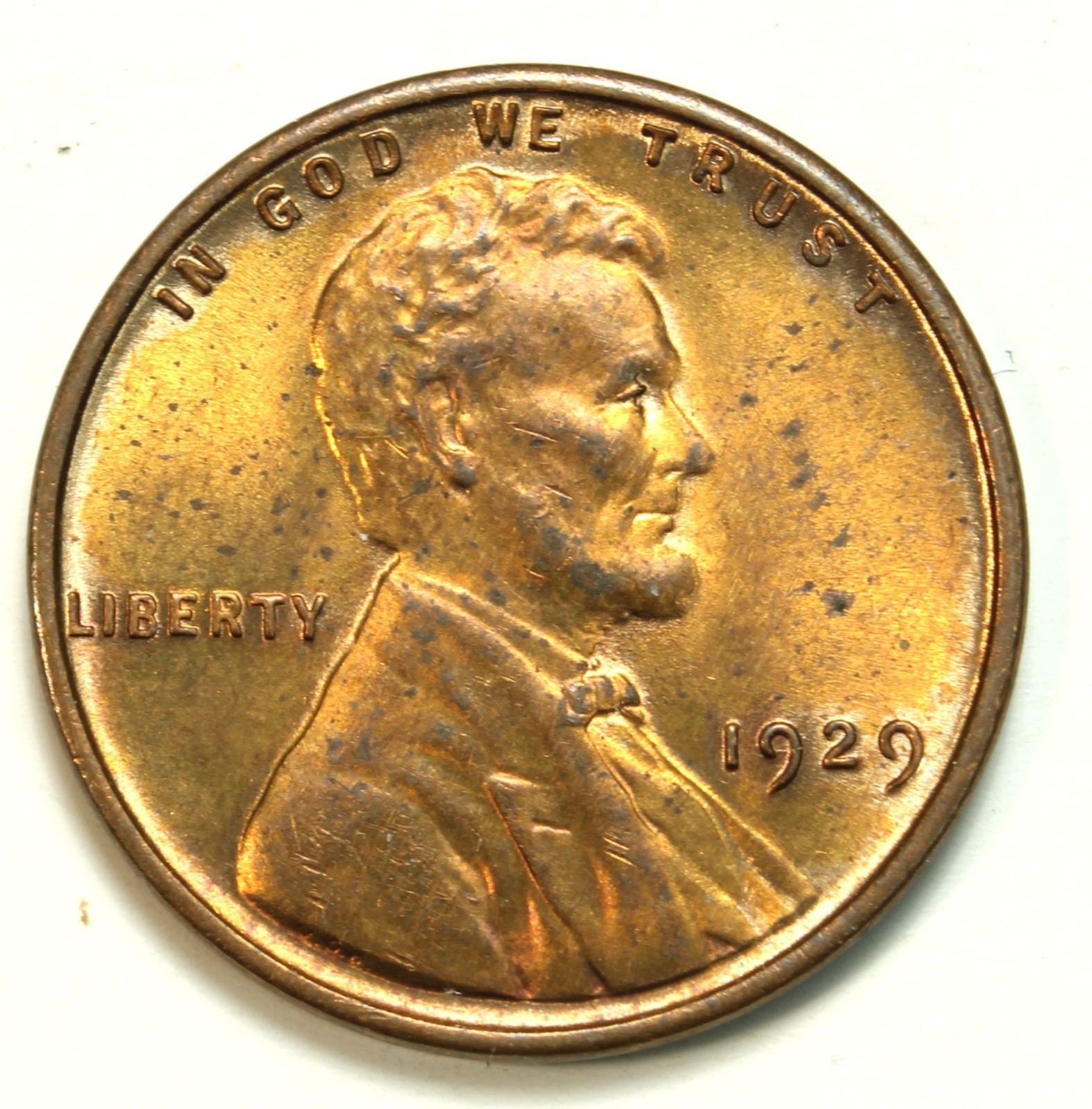 1929 1C RD Lincoln Cent- SMH1119