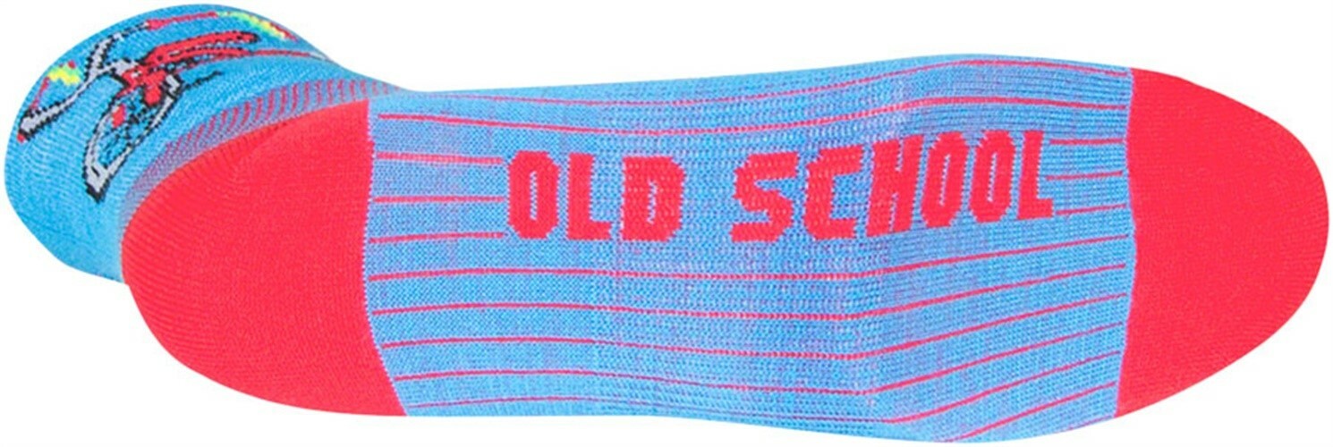 SockGuy Classic Trike Socks - 4 inch, Blue/Red, Large/X-Large