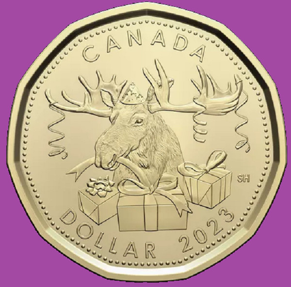 2023 Canada Birthday One Dollar Loonie. Mint UNC. $1 Loon Coin