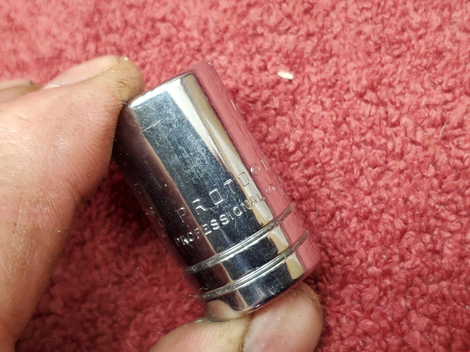 Proto 5419 19/32"" Chrome Socket, 1/2" Dr,  12 Pt, USA, New Old Stock