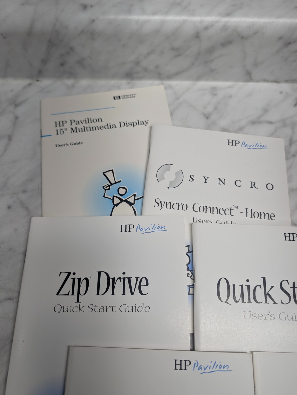 HP Pavilion User Guides Lot 6 QuickStart Zip Drive Software Customer Care Syncro