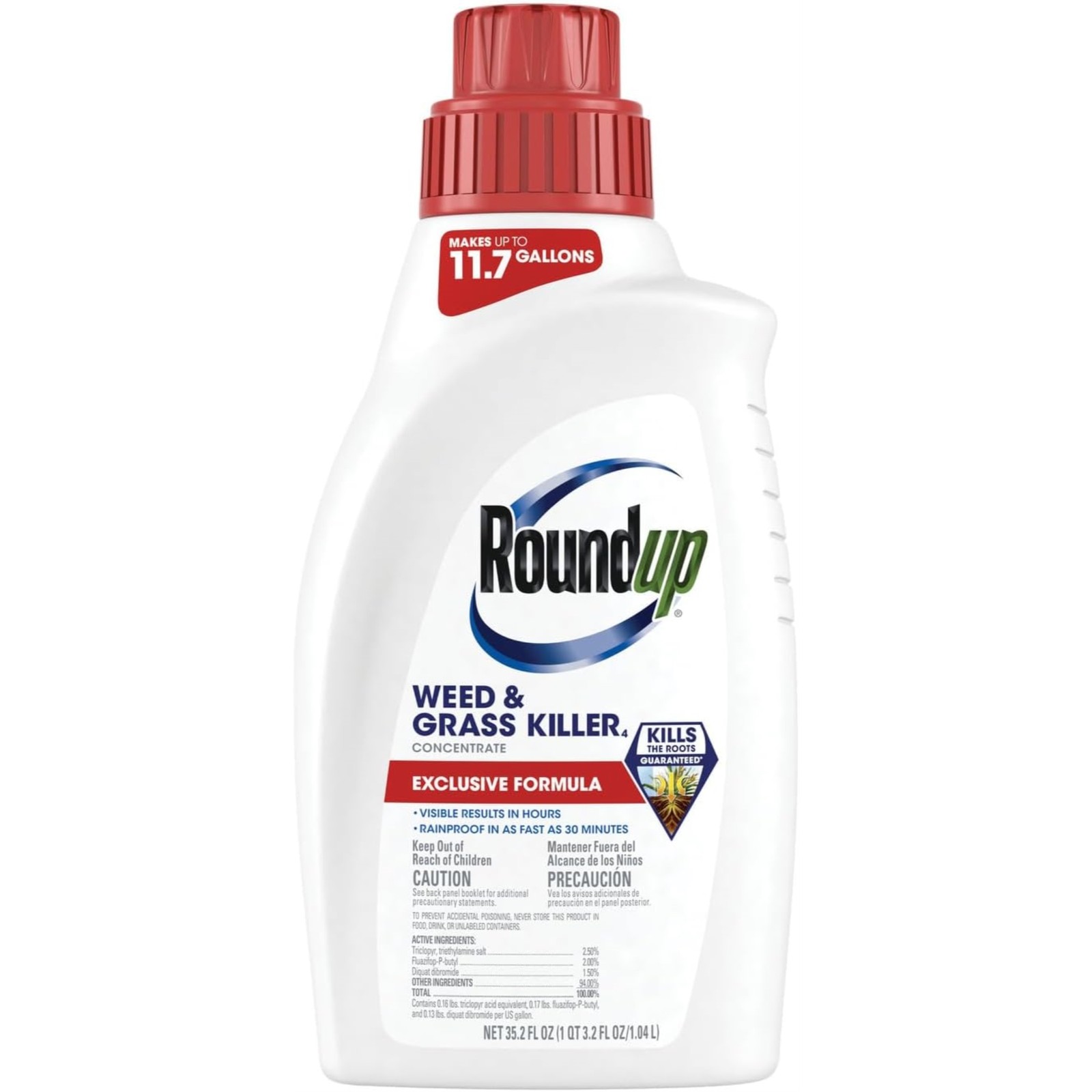 Roundup Weed & Grass Killer Backyard Liquid Herbicide Concentrate, 35.2 fl. oz.