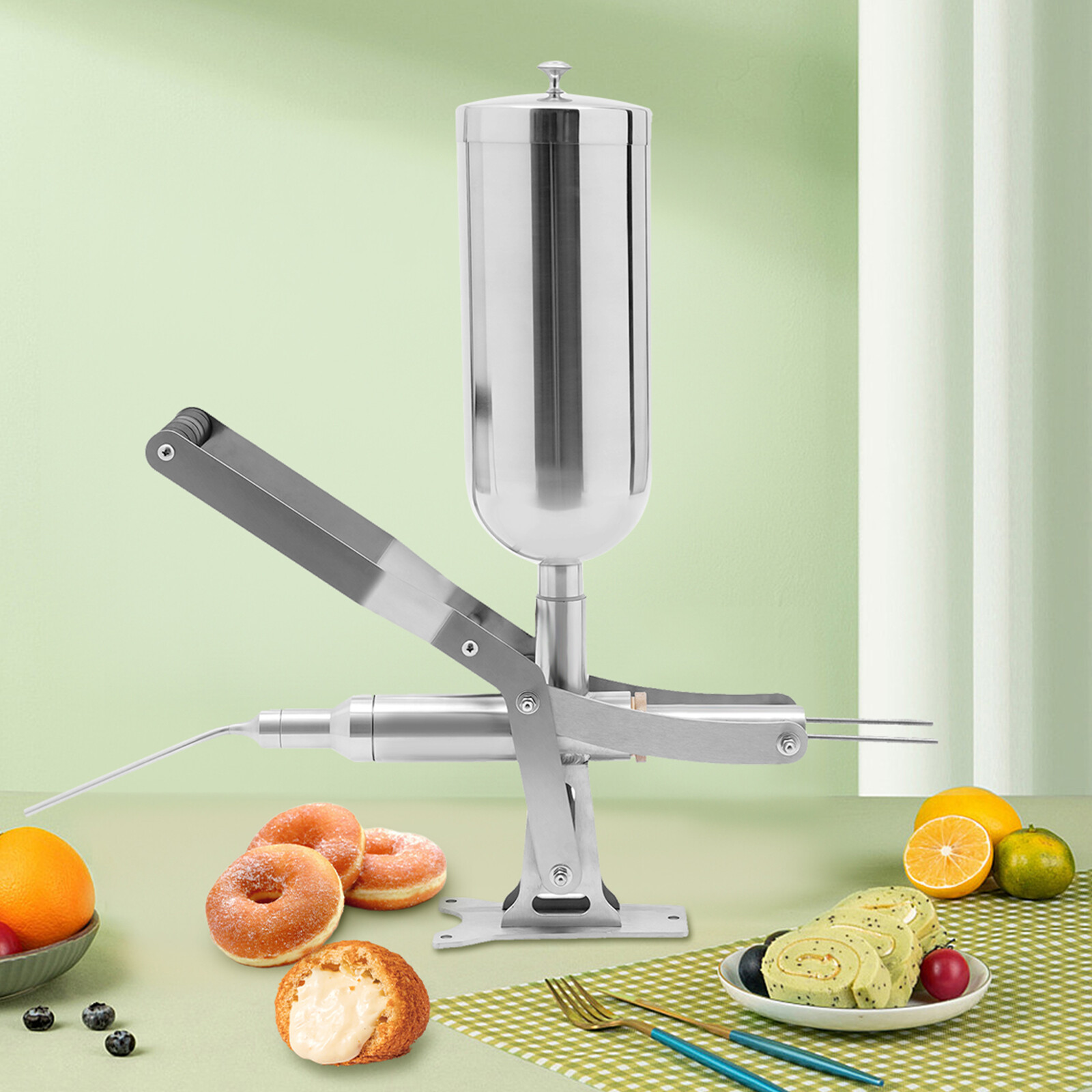 Manual Donut Filler Stainless Steel Latin Fruit Donut Machine 5L Commercial