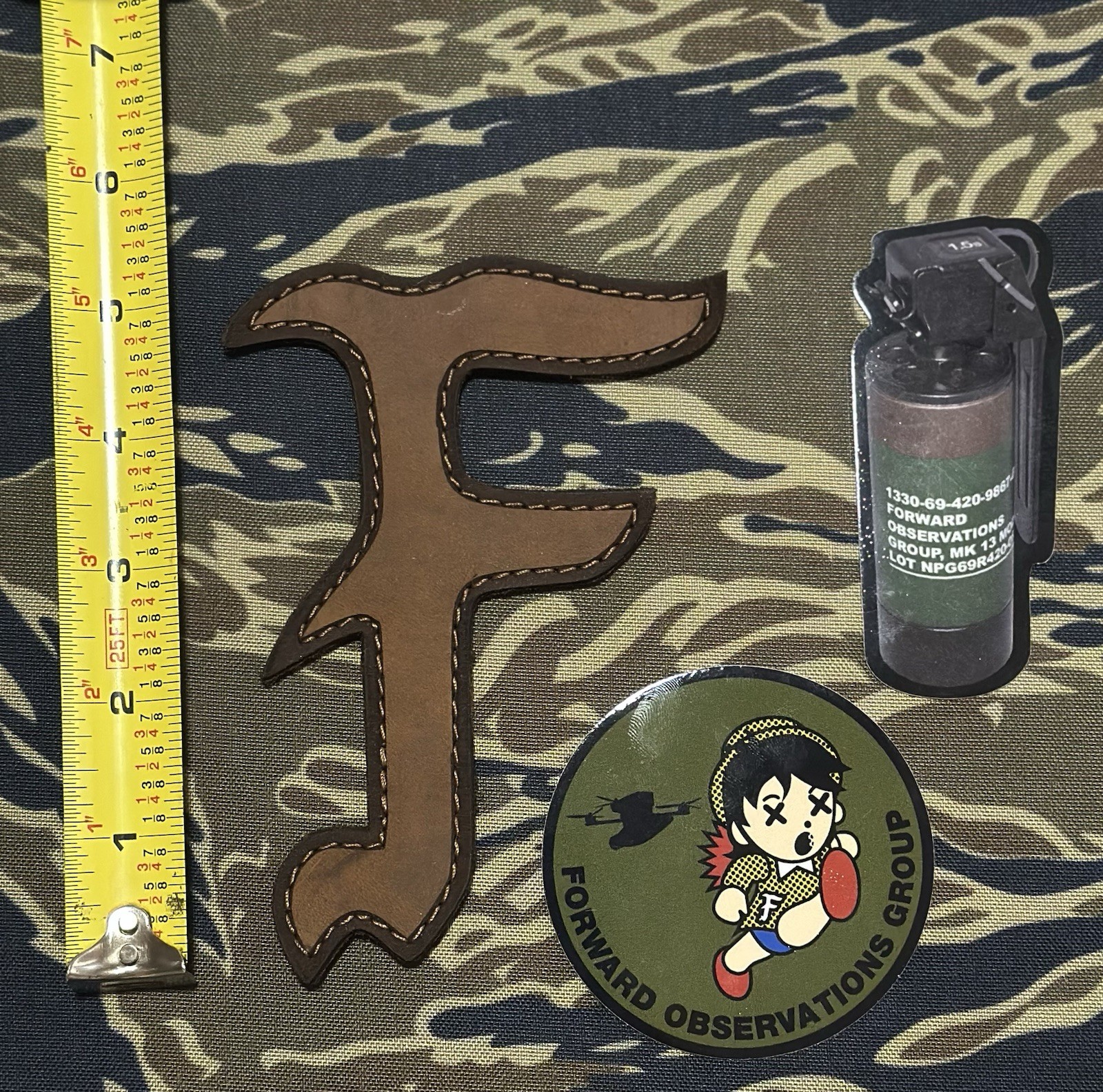 Forward Observations Group FOG 1 Patch/2 Stickers Pack - Brand New