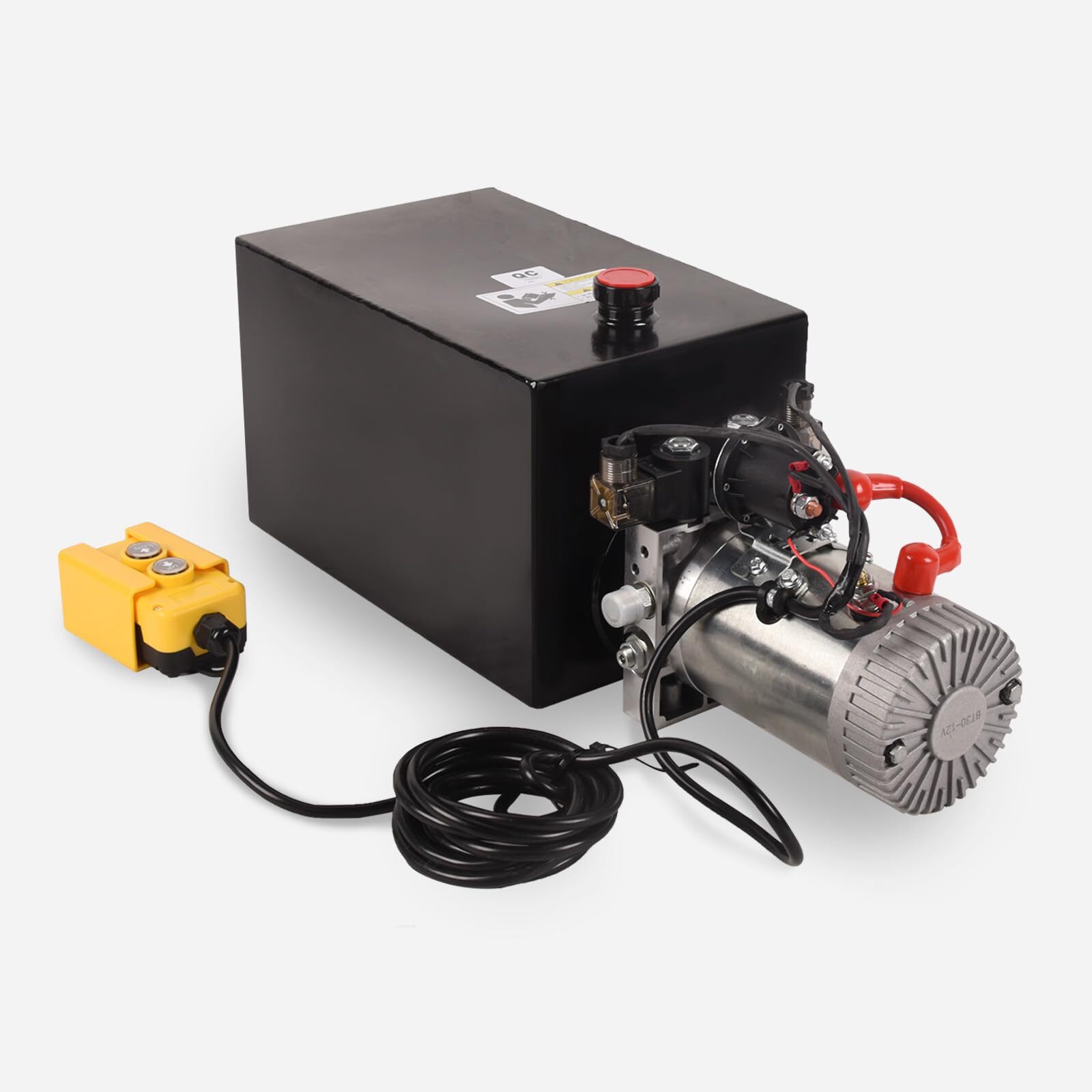 15 Quart Hydraulic Pump Double Acting DC 12V Power Unit Dump Trailer Car Lifting