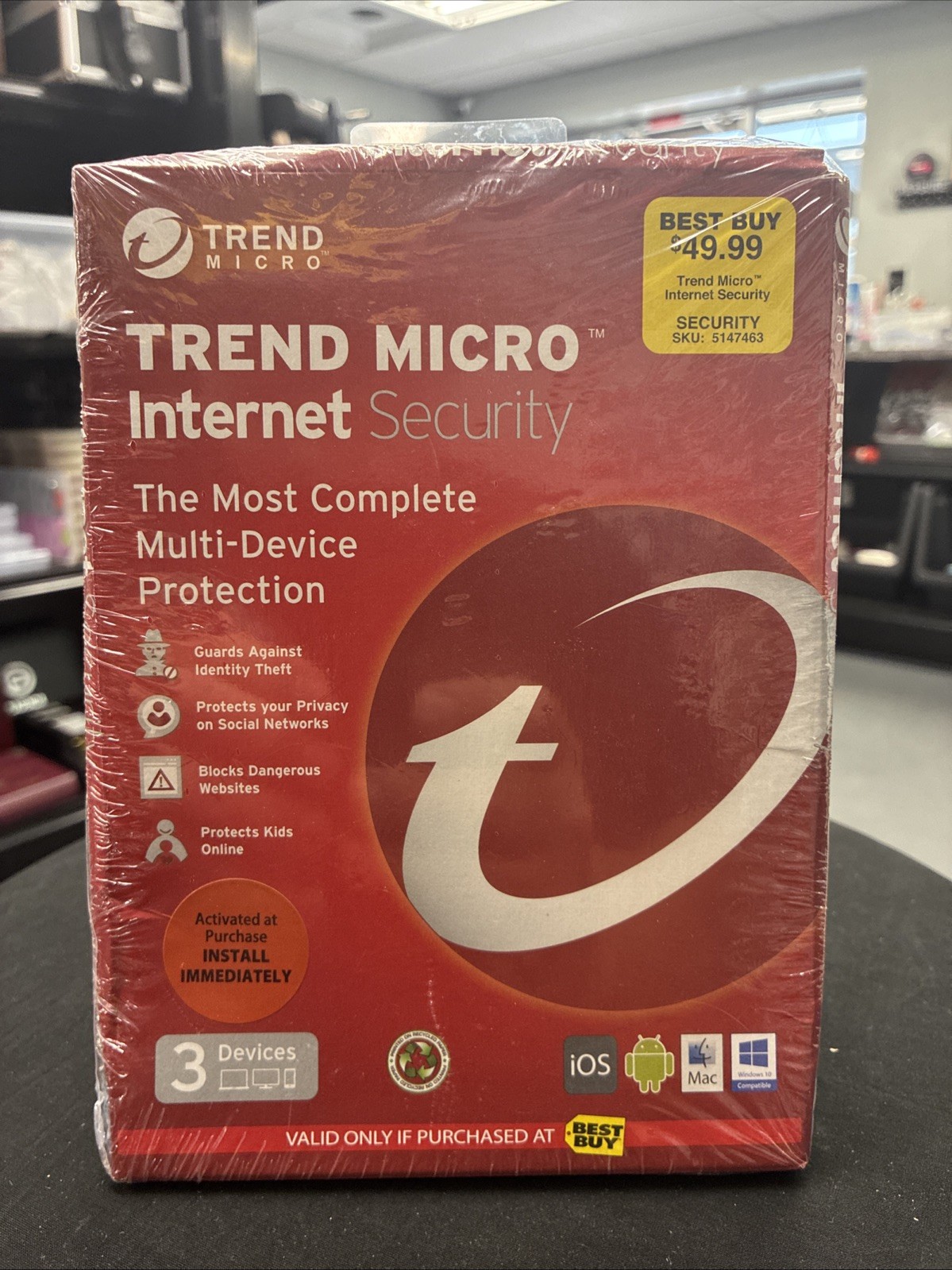 Trend Micro Internet Security + Antivirus Can Be Used On 3 Devices