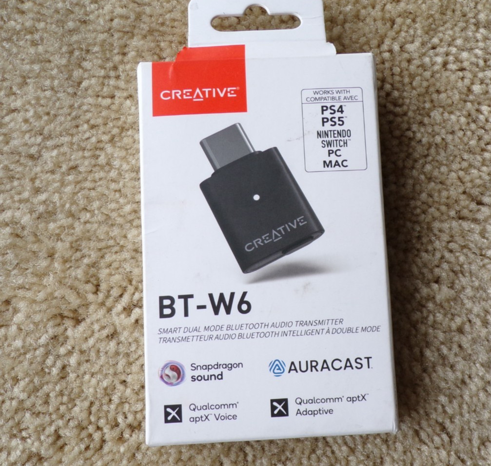 Creative BT-W6 Bluetooth Audio Transmitter for PS4/PS5/Nintendo Switch .... @h24