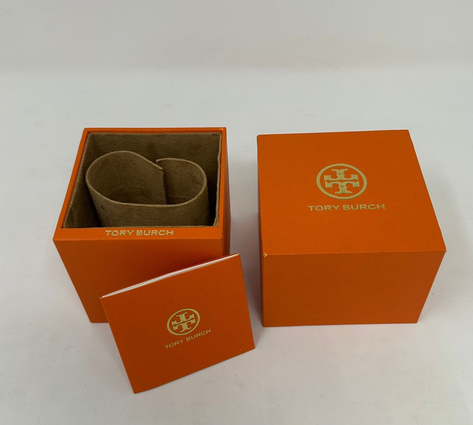 Tory Burch Orange Watch Box Presentation Display Storage Case