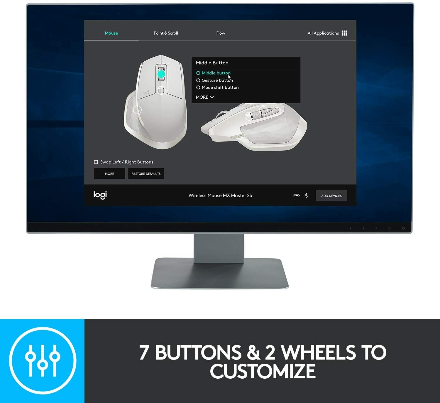 Logitech MX Master 2S Wireless Mouse 910-005965 NEW